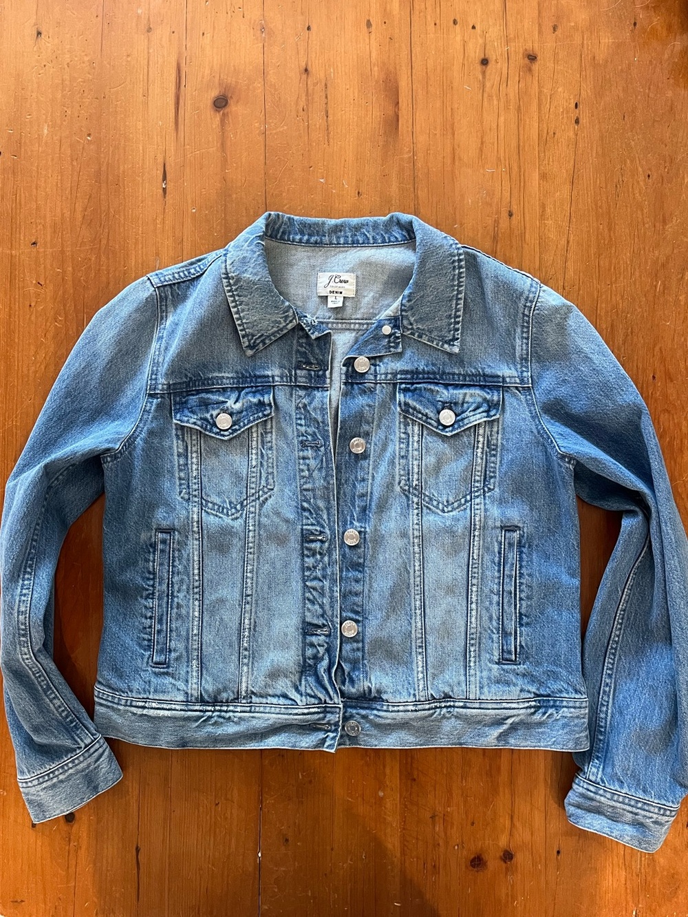 J. Crew Trade Mark Blue Denim Jean Jacket Women’s